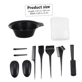 FOMIYES Hair Mens Hair Dye Hair Coloring Detangle Hair Dye Brush Bowl Gloss Hair Dyeing Kits Salon Hair Clips Dye Hair Glaze Hair Dye Tool Hair Dye Permanent Highlight Black Pp