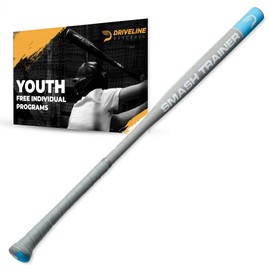 Driveline Baseball Youth Skinny Smash Bat - 1.5" Barrel (30" or 32") Aluminum Underload Practice Bat for Swing Speed and Power + Free Individual Programs
