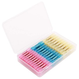 GTIWUNG 70 Pieces 10-22 AWG Heat Shrink Connectors, Waterproof Crimp Connectors, Cable Connector Set, Butt Connectors, Solder Connector Set, Assortment, 3 Different Sizes (40 x Red, 20 x Blue, 10 x