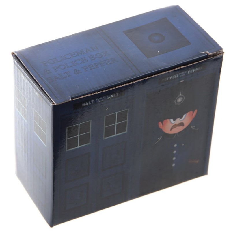 Ceramic Policeman & Police Box Salt & Pepper Set