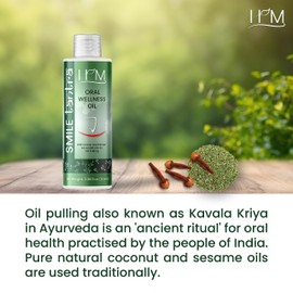 Oil Pulling with Clove & Fennel Essential Oils for Oral Health, Healthy Teeth & Gums, Alcohol Free Mouthwash, Teeth Whitening, for Dry Mouth, Bad Breath & Freshens Mouth