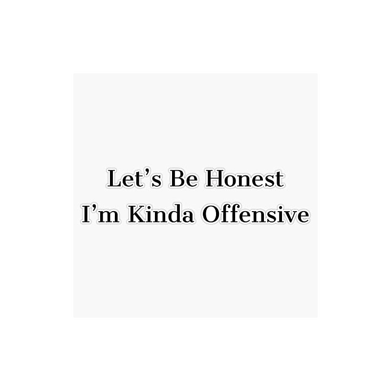 Im Offensive Bumper Sticker Vinyl Decal 5 inches