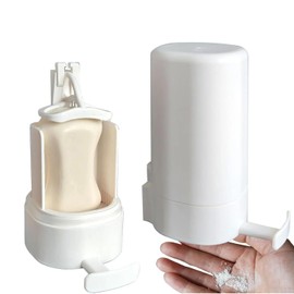 Hand Soap Bar Grinder – Manual Solid Soap Shredder for Bathroom, Kitchen, and Laundry – Grates Bars into Fine Flakes – Eco-Friendly, Reusable, and Easy to Use – Not for Soft Bars – White