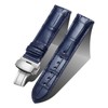 BINLUN Alligator Grain Leather Watch Band for Men Crocodile Grain