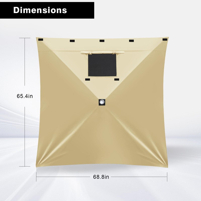 MASTERCANOPY Wind Screen Side Panel with Window for 12x12 Escape