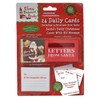 PMS 24 DAILY CHRISTMAS CARDS FROM SANTA W/ENVELOPES & LETTER