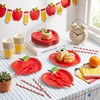 ComfyKit 171PCS Back to School Party Supplies,School Tableware Set