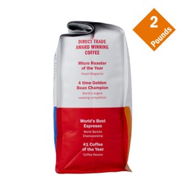 Klatch Coffee Organic Decaf Espresso Medium-Dark Roast, 2 Pounds, Whole Bean