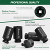 TIWINTUL 11-Piece Axle Nut Socket Set, Metric 1/2 Impact Socket