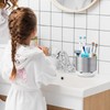 GFWARE Silver Toothbrush Holders for Bathrooms Countertop Organizer - Kids