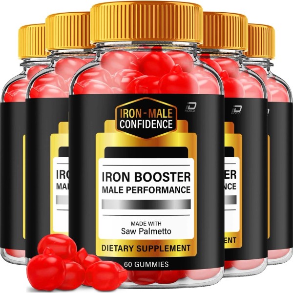 Iron Booster (5 Pack) Iron Booster Gummies for Men –