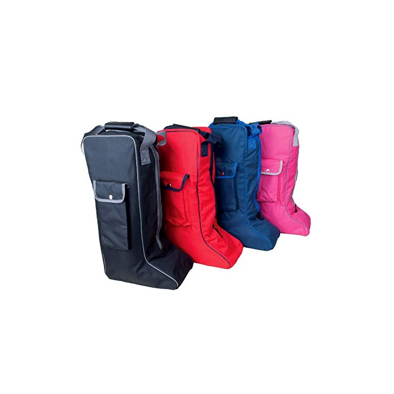 RHINEGOLD Long Boot Bag Riding Boot Bag Side Pocket (Navy)
