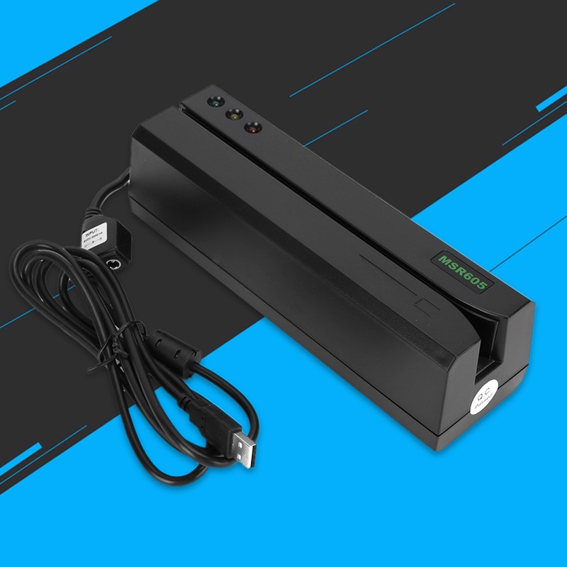 MSR605 Magnetic Stripe Swipe Credit Card Reader Writer Encoder 100‑240V