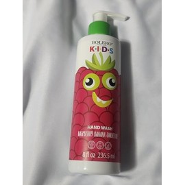 Bolero Kids Hand Wash, Raspberry Banana Smoothie Scent, 8 fl oz, with Pump Dispenser