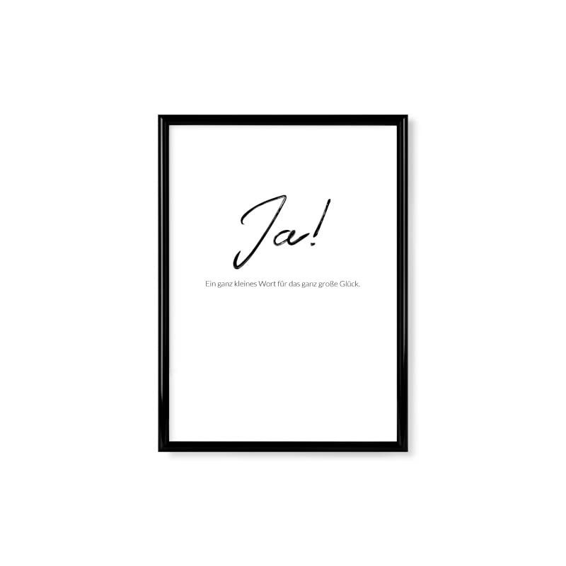 artboxONE Poster with Black Frame 18 x 13 cm Typography