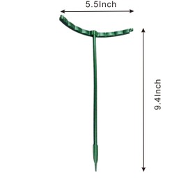 Plastic Plant Support Stakes, Large DIY Plant Support Ring Plant Support Cage, Garden Flower Support for Tomato,Monstera, Peony, Hydrangea, Climbing Plants Indoor Outdoor (Green, 10 Pack)