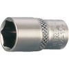 TRUSCO Socket Hex Type Insertion Angle 0.25 inch (6.35 mm) Opposite Side T2-10S x 10 [Case Sale]