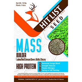 Hit List Seed Mass Builder (Ladino/Red/Crimson Clover, Alfalfa, Chicory) - 5 Pounds