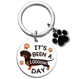 MOEXUKO Dachshund Gifts for Women Funny Dachshund Keychain Weiner Dog Gifts for Women Dog Gift for Dogs Mom Dad Animal Puppy Lovers Birthday Christmas Gift Cute Weiner Dogs Keyring