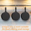 Remerry 10 Sets 4 Inches Cast Iron Skillets Mini Black