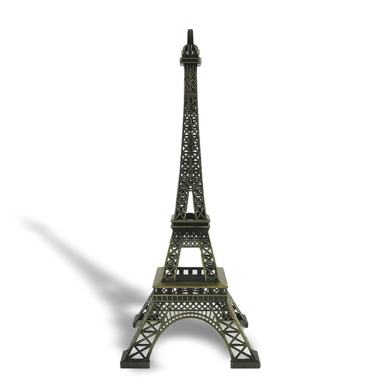 allgala 15" Eiffel Tower Statue Decor Alloy Metal, Bronze