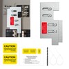 HUBRV Generator Interlock Kit Compatible with Eaton or Cutler Hammer