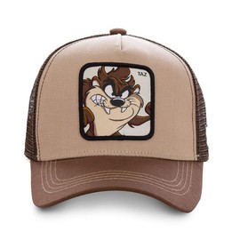 Capslab Looney Tunes Taz Trucker CL-LOO-3-TAZ2, Mens, czapki z daszkiem, Brown,
