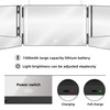 GLDDAO Three Way Mirror for Braiding Hair LED Lighted Trifold