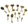 ZLKSKER Vintage Skeleton Keys Set, Filigree Steampunk Keys, Antique Bronze