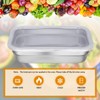 Suttmin 8 Pcs 304 Stainless Steel Food Storage Containers with