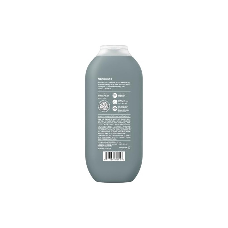 Method Men Body Wash, Sea + Surf, Paraben and Phthalate