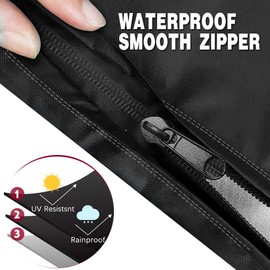 hzzycer Rotary Washing Line Cover - 160 x 25 cm Protective Cover for Rotary Waterproof 420D Oxford Fabric Clothes Airer Cover Outdoor Small Parasol Cover with Draw String & Zip
