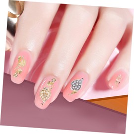 BIUDECO 4Pcs Heart Box Nail Art Studs Love Shape Nail Decoration Decals for DIY Manicure Easy Application for Unique for All Occasions and Beginners