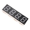 Compact 4-digit DIY Digital LED Clock Kit Light Control Temperature