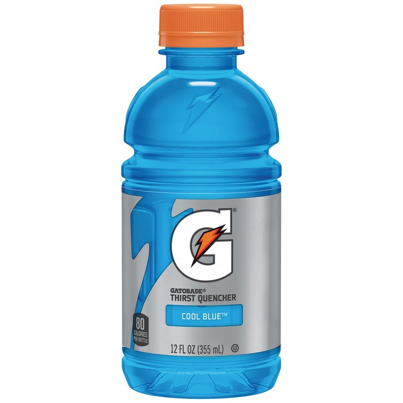 Gatorade Thirst Quencher, Cool Blue, 12 Ounce Bottles (Pack of