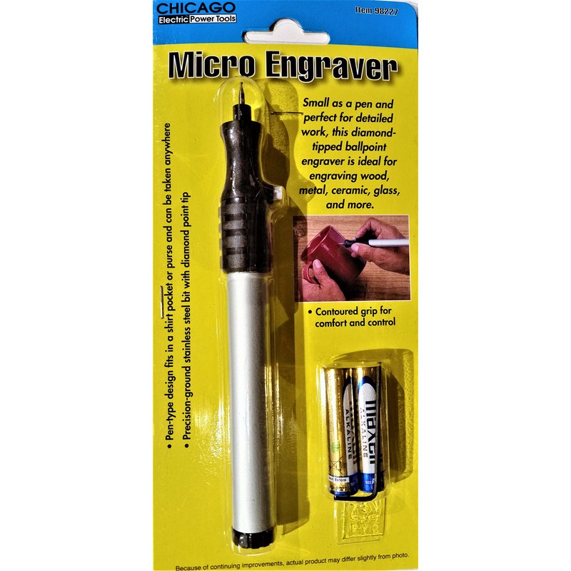 Cordless Micro Engraver, Diamond-Tipped Ballpoint, Ideal for Detailed Engraving on