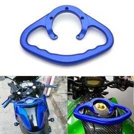 Motorcycle Passenger Handgrips Rear Passenger Gas Tank Bar Fuel Tank Armrest Grab Bar Handles Handlebar Hand Grip 5 Holes for Suzuki GSR600 GSR750 GSF650 GSX-R750 GSX-S1000 GSX-R1300 SV650/S(Blue)