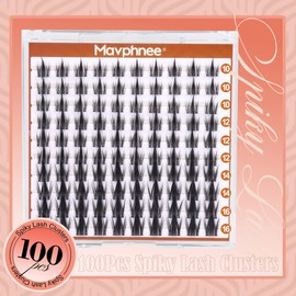 Fairy Cluster Lashes Spiky Lash Extension Clusters Japanese Manga Cluster Eyelash Extensions Anime Lash Clusters 10-16MM C-Curly Individual Lashes Invisible Band DIY Lash Extension at Home