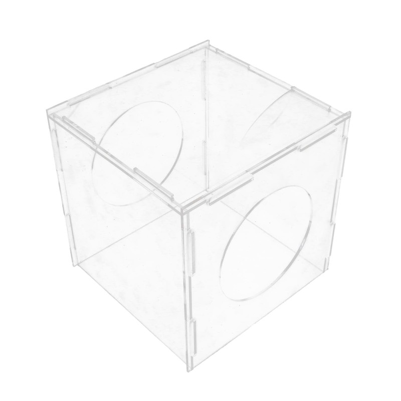 Closed Sanding Dust Box ,Transparent Dust Cover ,2 Holes for