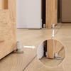 Wolfbird Adjustable Floor Guide Sliding Barn Door Wall/Door Bottom Guide