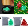 ZHOUSUFEN 10Pcs/Set 6 Sided Acrylic Dices Translucent Square Corner Dices