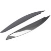 2 Pcs Headlight Eyebrow Front Left Right Light Eyelid Trim