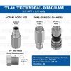 TL Topline 3/8" Body with 3/8" NPT Thread | Flat