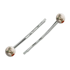 Christmas Tartan Deer and Holly Antlers Bobby Pins Barrettes Hair Styling Clips