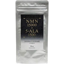 [Japanese NMN] NMN15000+5-ALA1500 Supplement Made in Japan 30 days Five Ala Nicotinamide Mononucleotide NMN 500mg 5ALA 1500mg Large Capacity