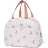 Bow Design Women's Insulated Lunch Tote with Compartments, Large Capacity