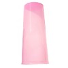 Vaso Tupperware liso transparente rosa pastel 16 onzas