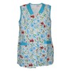 7/8 Short Tunic Apron Flowers Sleeveless Cotton Colourful, Model 2