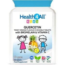 Health4All Kids Quercetin with Bromelain and Vitamin C 60 Chewable Tablets