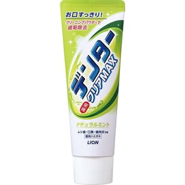Lion Dender Clear MAX Natural Mint Vertical Type, 4.9 oz (140 g)